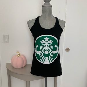 Starbuff Tank Black Racerback